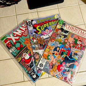 1989-91 Superhero DC and Marvel comics Christmas Specials 🎄